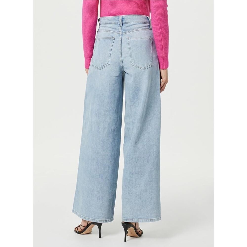 The Drop Women's Frida Relaxed Fit Jeans, Light Indigo, Size 37 or 14W - Picture 5 of 5